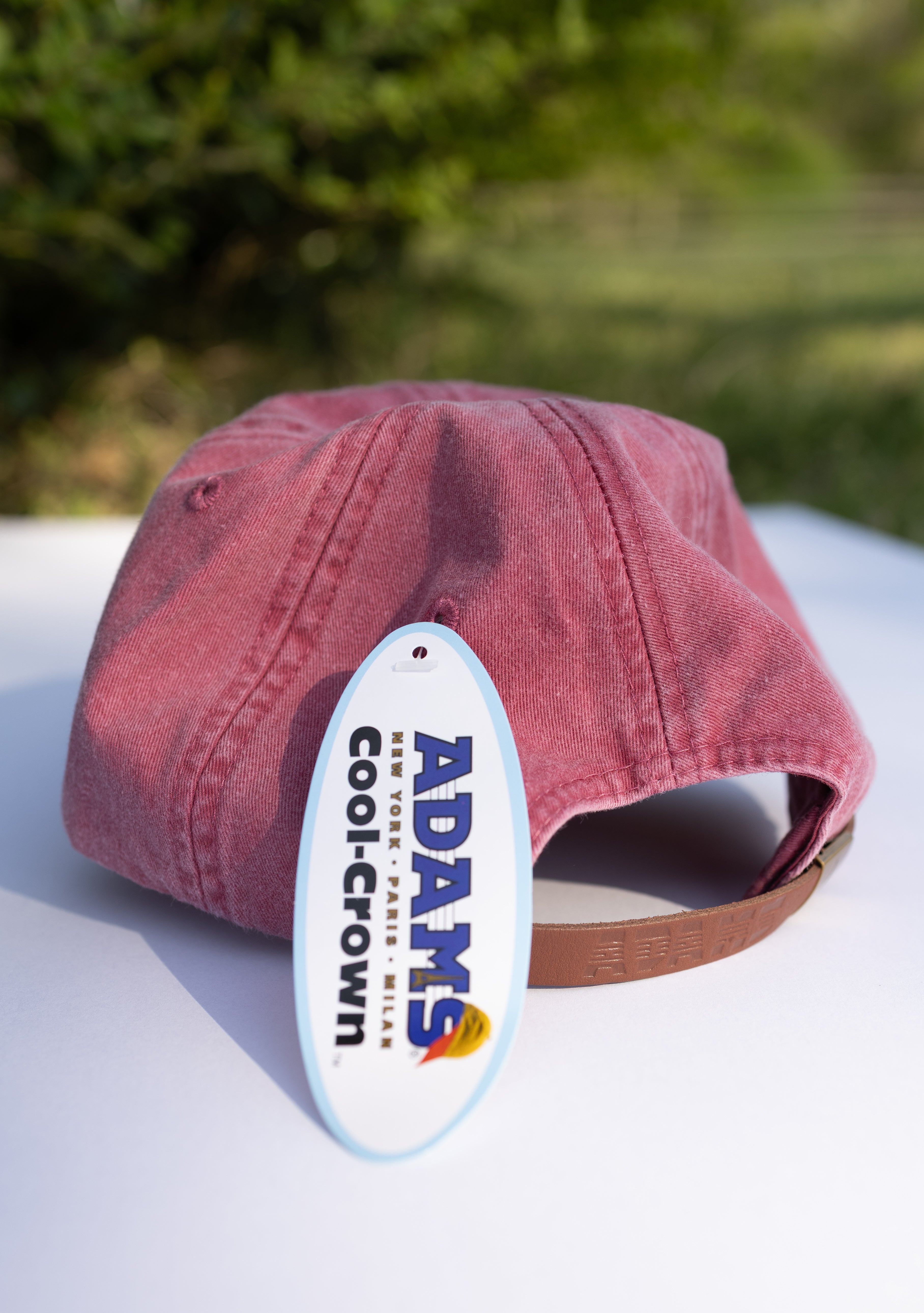 Vintage American Flag Bow Hat – Washed Red Cotton Cap