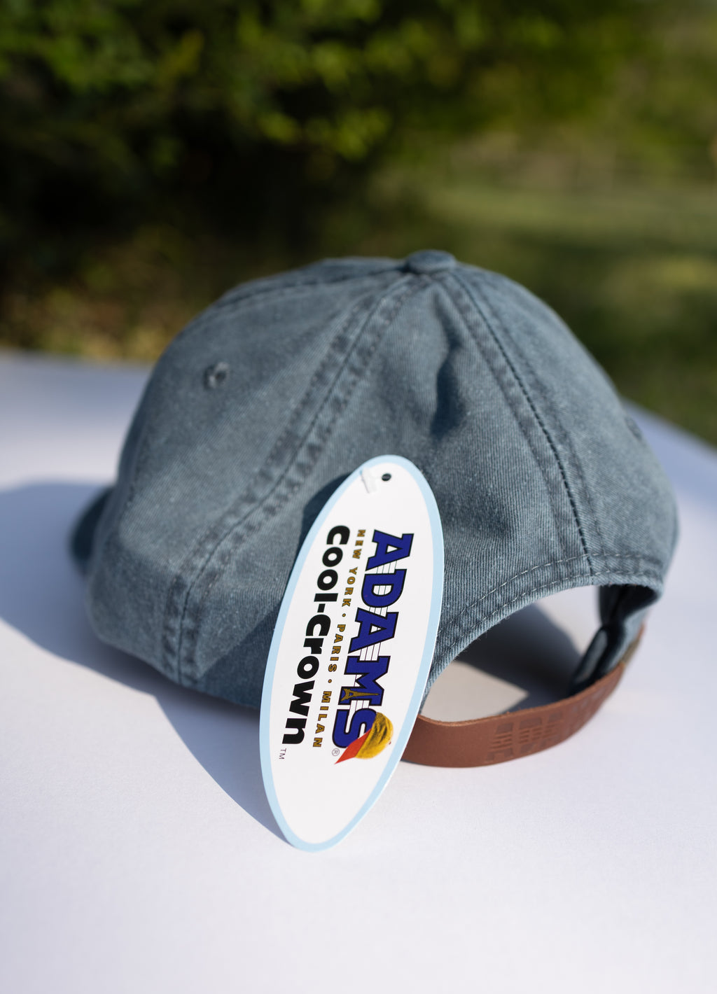 Sunrise to Sunset Hat – Washed Blue Embroidered Cap (Psalm 113:3)